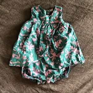 Tea Collection Romper 6-12 months EUC